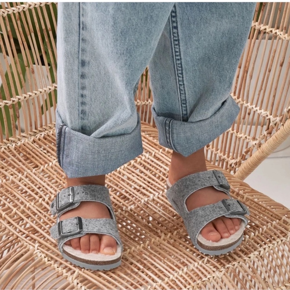 Birkenstock Kids Gray Sandals